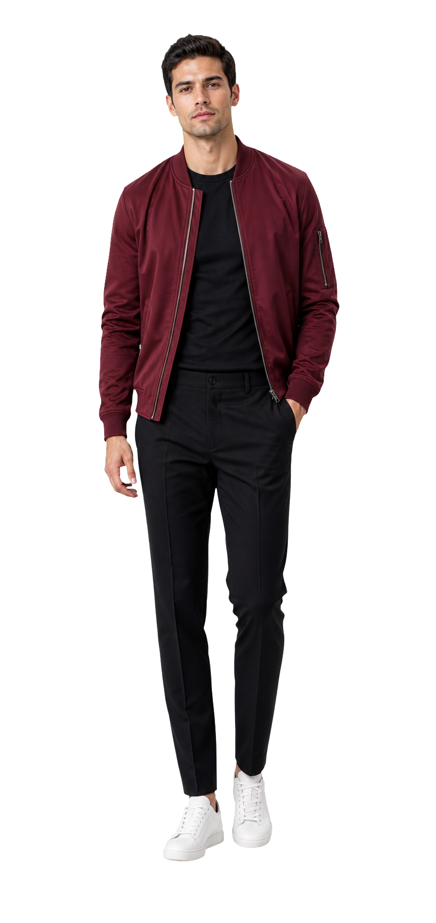 Side model burgundy